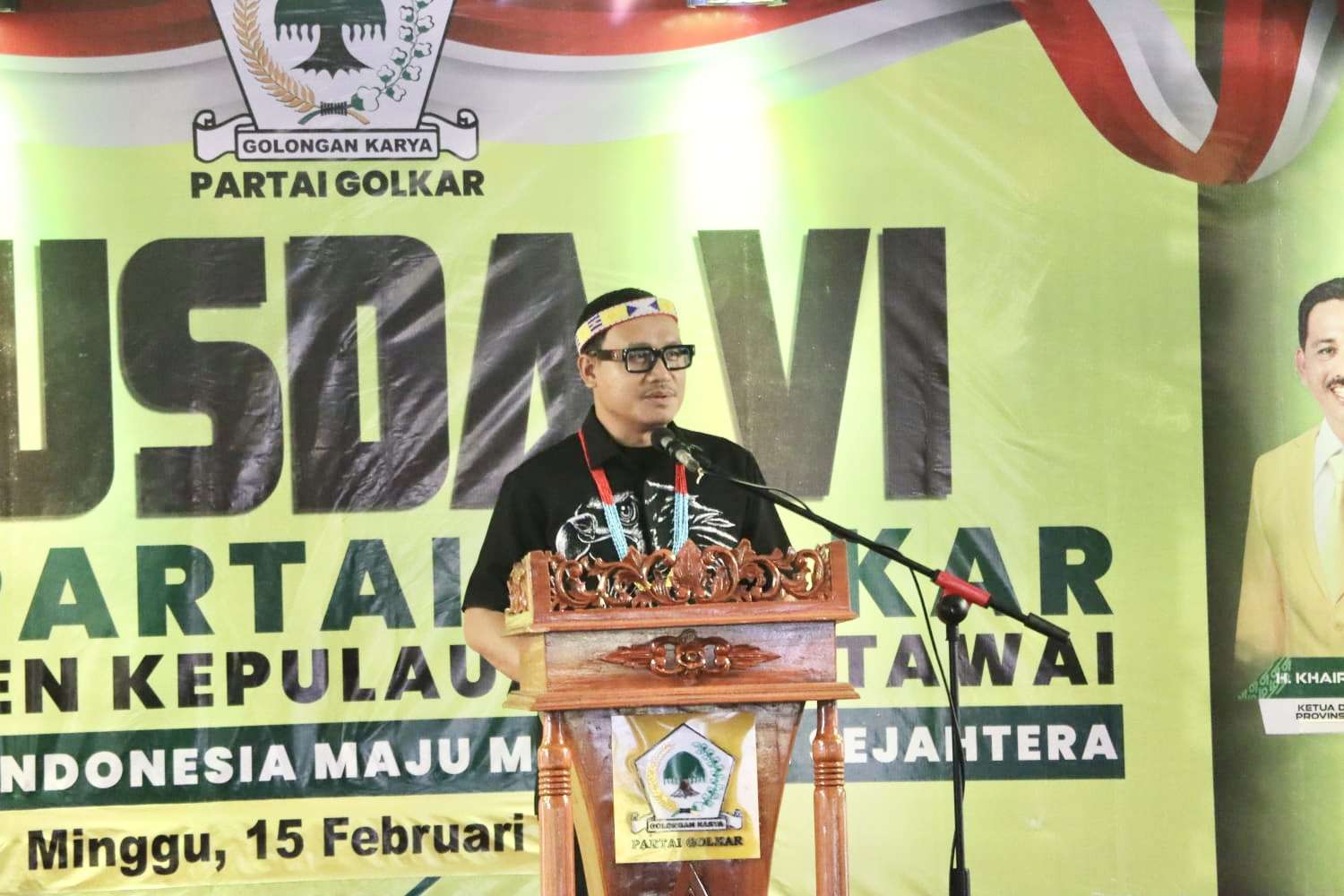 Hadiri Musda VI Golkar, Bupati Rinto Tegaskan Komitmen Bangun Mentawai Maju dan Sejahtera