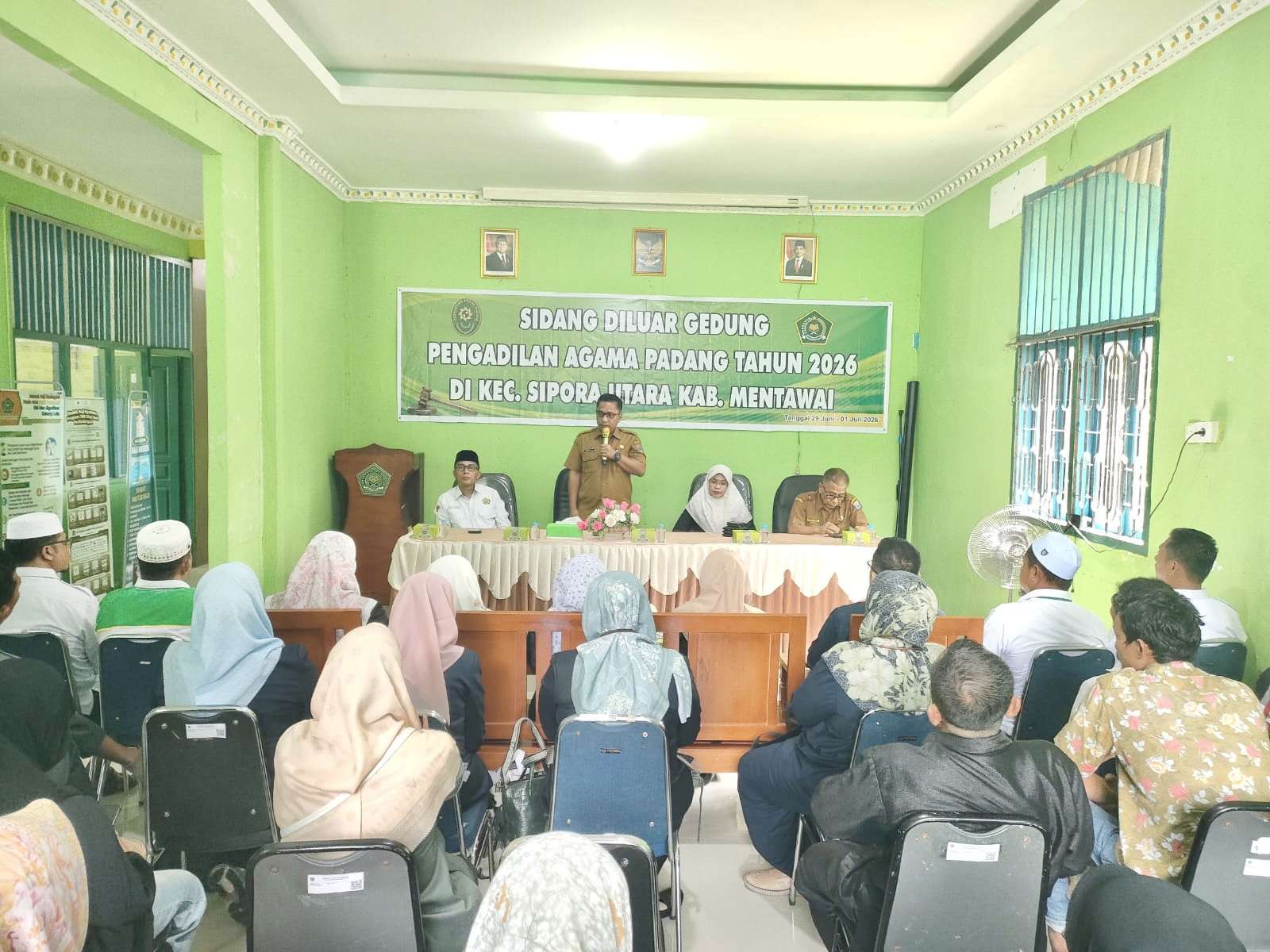 Sekda Mentawai Buka Sidang di Luar Gedung Pengadilan Agama Padang, Permudah Akses Layanan Hukum Masyarakat