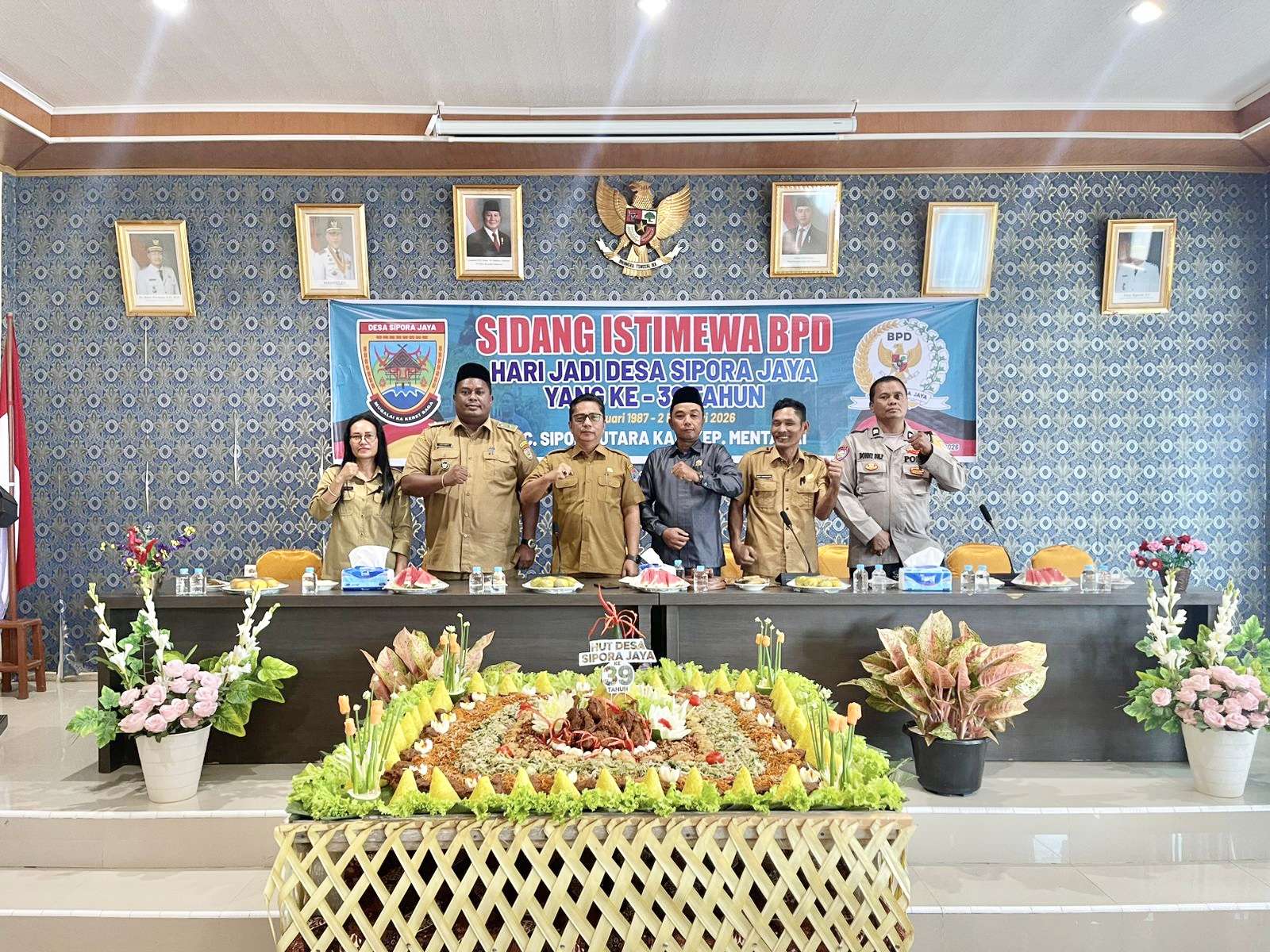 Sekda Mentawai Hadiri Sidang Istimewa BPD Peringatan HUT ke-39 Desa Sipora Jaya