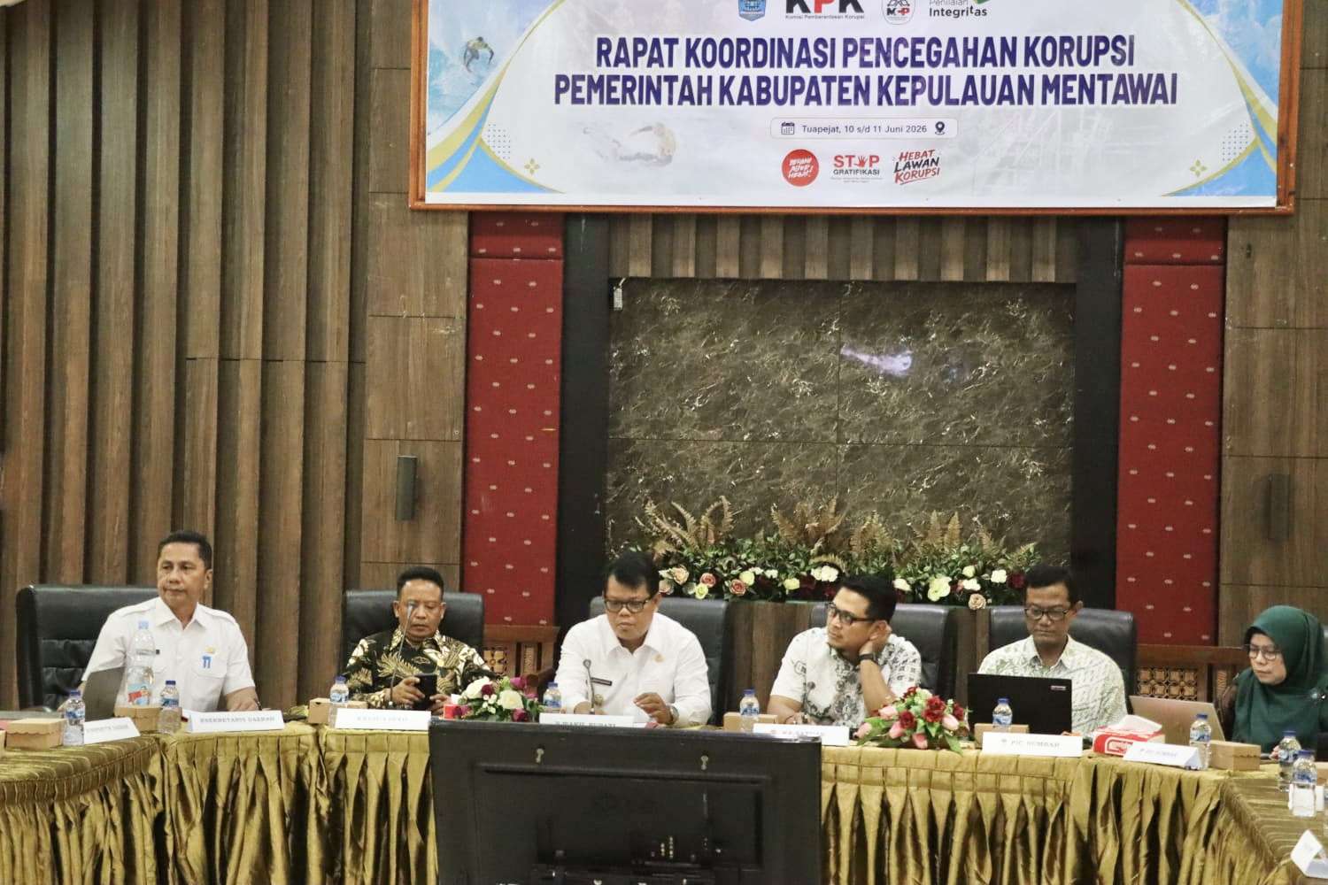 Perkuat Tata Kelola Pemerintahan, Wakil Bupati Mentawai Buka Rakor Pencegahan Korupsi Bersama KPK RI
