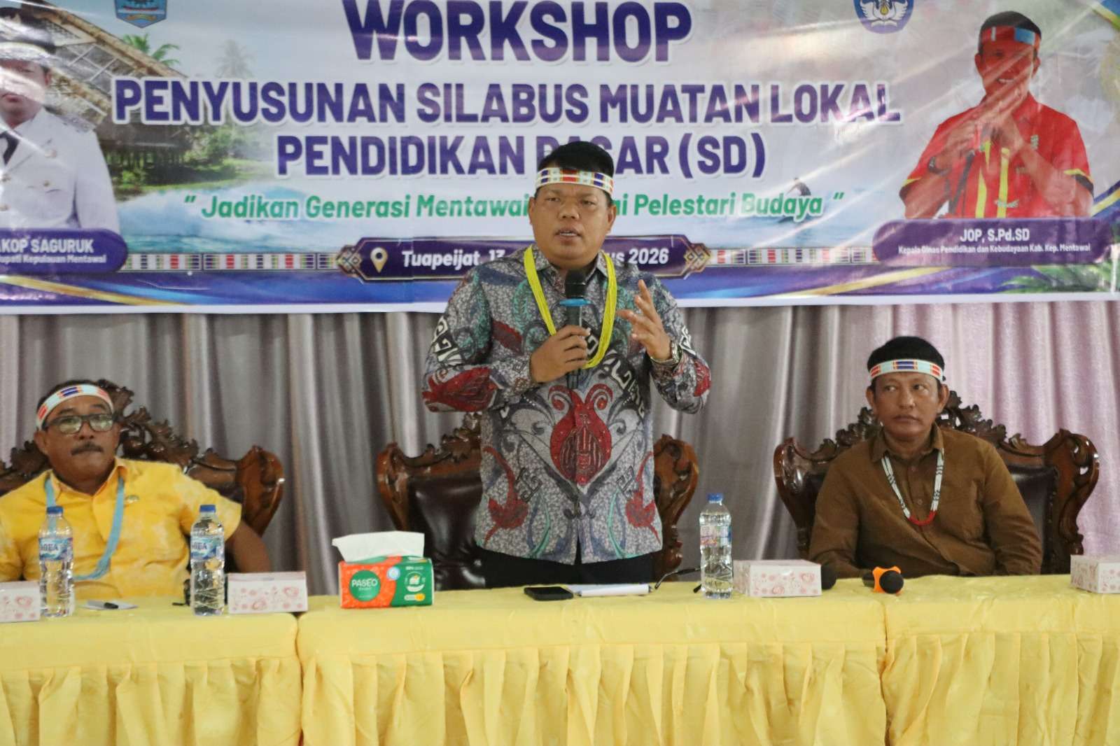 Wabup Jakop Dorong Budaya Mentawai Masuk dalam Pembelajaran SD