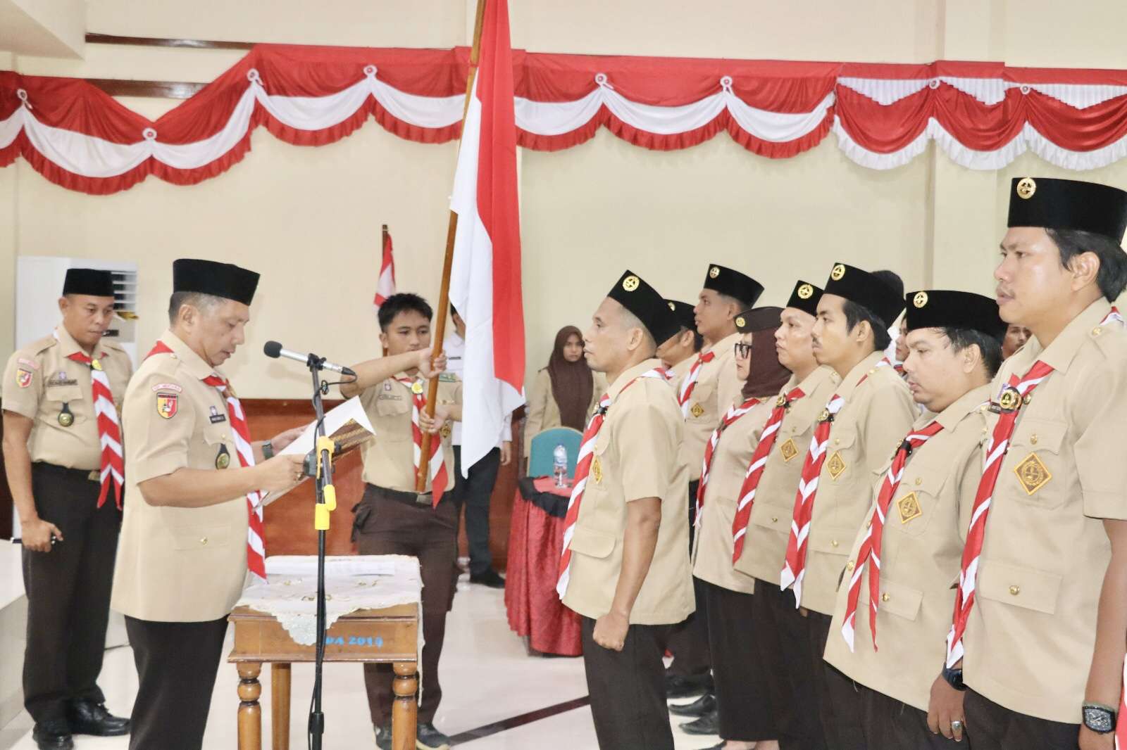Ketua Kwarcab Mentawai Hadiri Pelantikan dan Pengukuhan Pengurus Saka Yogaswara KPU Mentawai